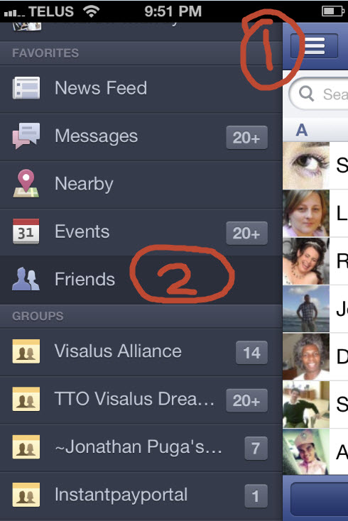 How To Get Facebook Contact Sync on iphone‏