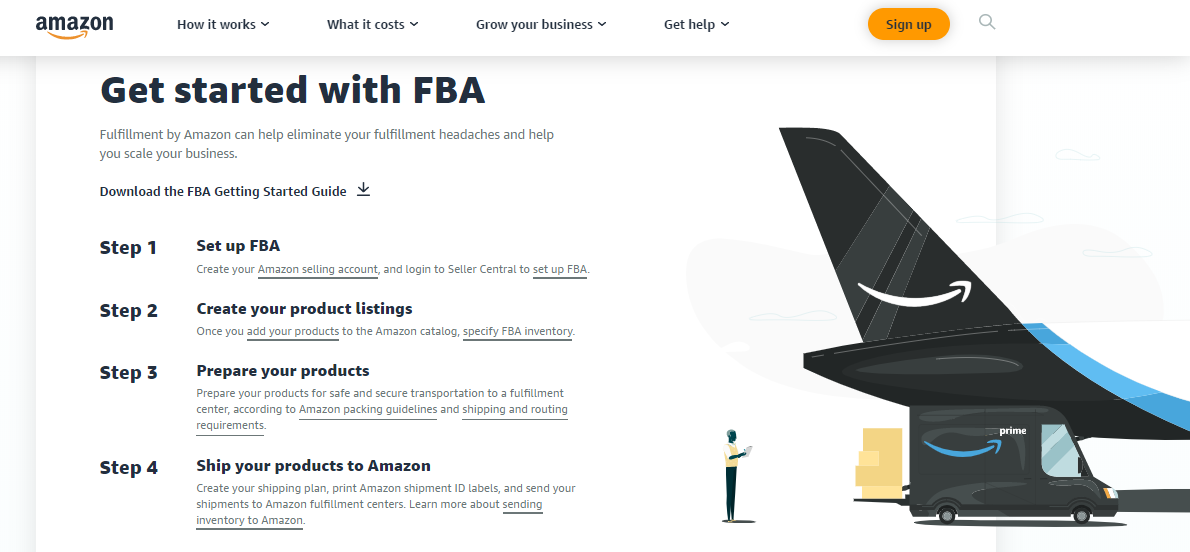 how to set up your Amazon FBA account