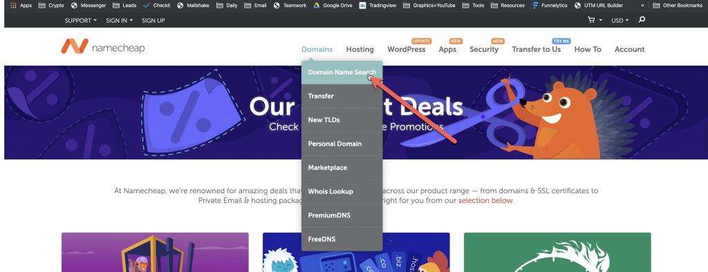 namecheap domain name search